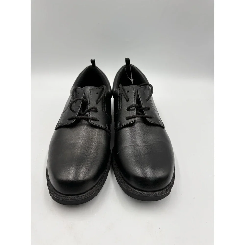 Wonder Nation Black Faux Leather Lace-Up Derby Dress Men's/Men's Youth Shoe US 5
